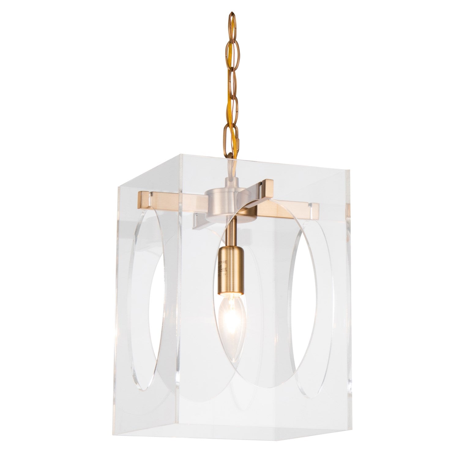 Single Pendant Lighting In Antique Brass Finish by Bethel