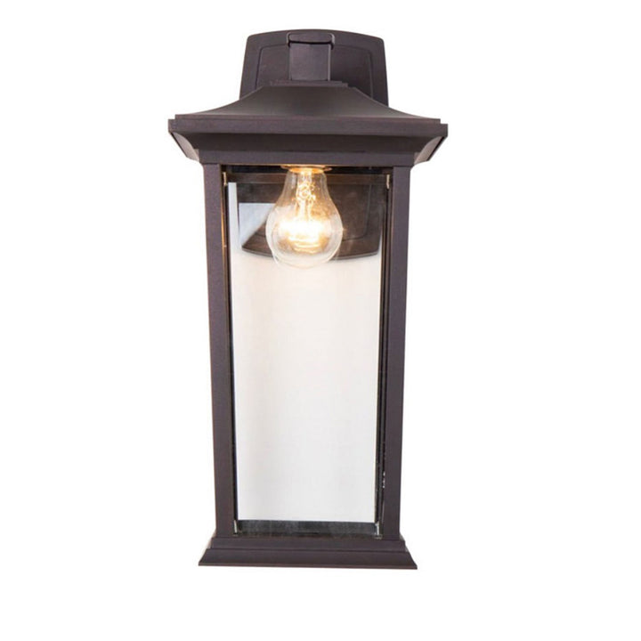 Outdoor Wall Sconce In Black Finish by Bethel