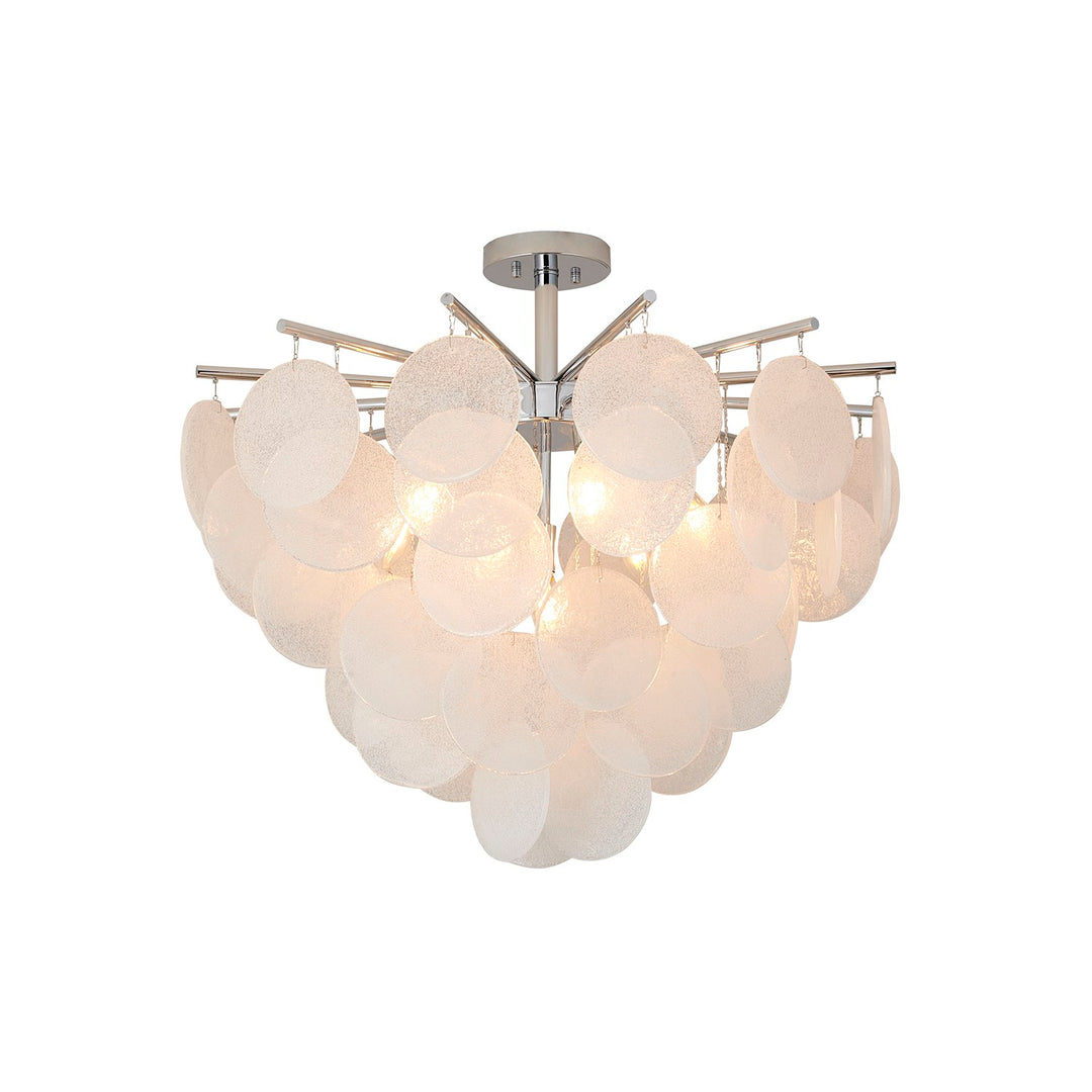Semi Flush Mount In Chrome Finish by Bethel