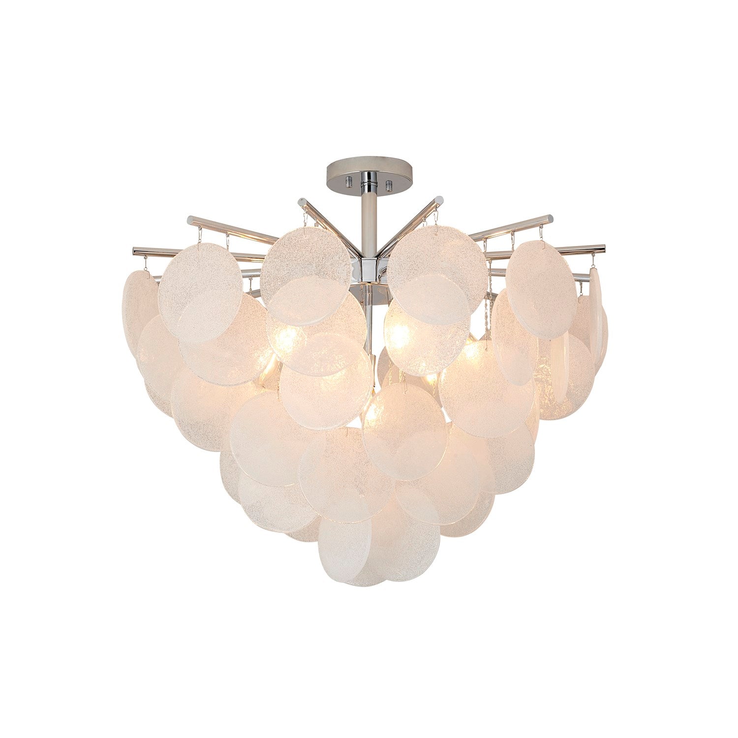 Semi Flush Mount In Chrome Finish by Bethel