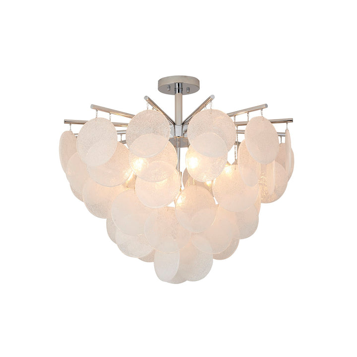 Semi Flush Mount In Chrome Finish by Bethel