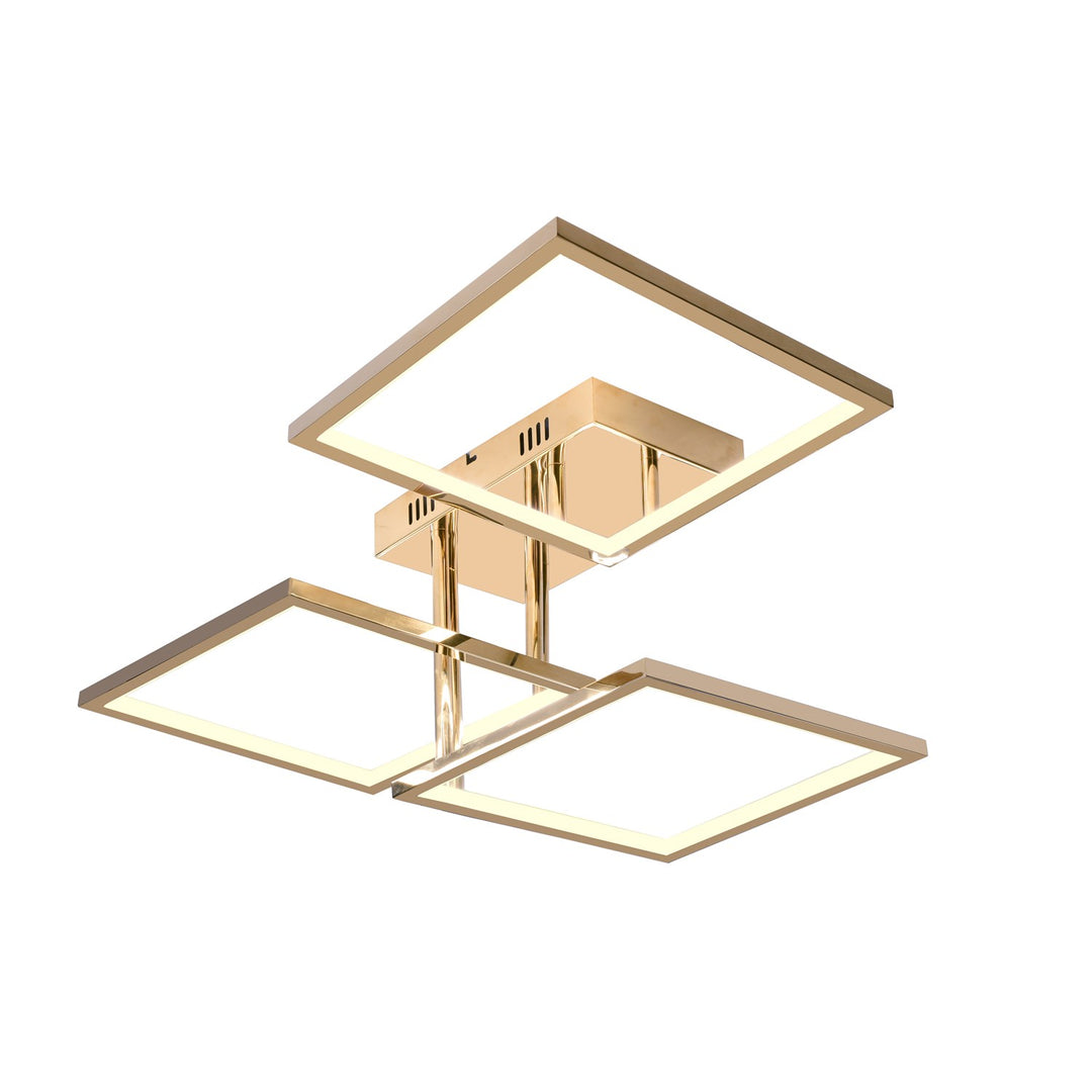 Led Flush Mount In Gold Finish by Bethel