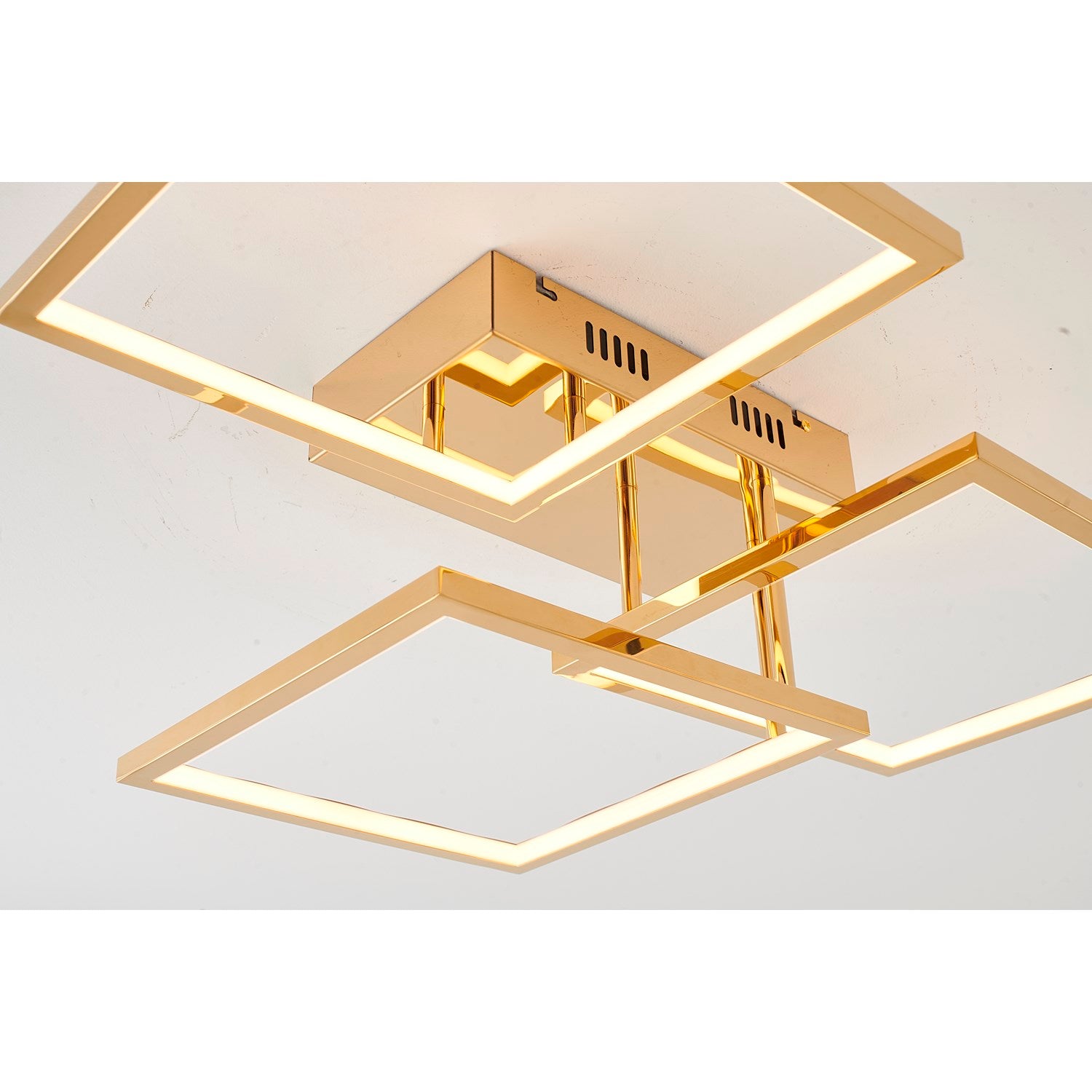 Led Flush Mount In Gold Finish