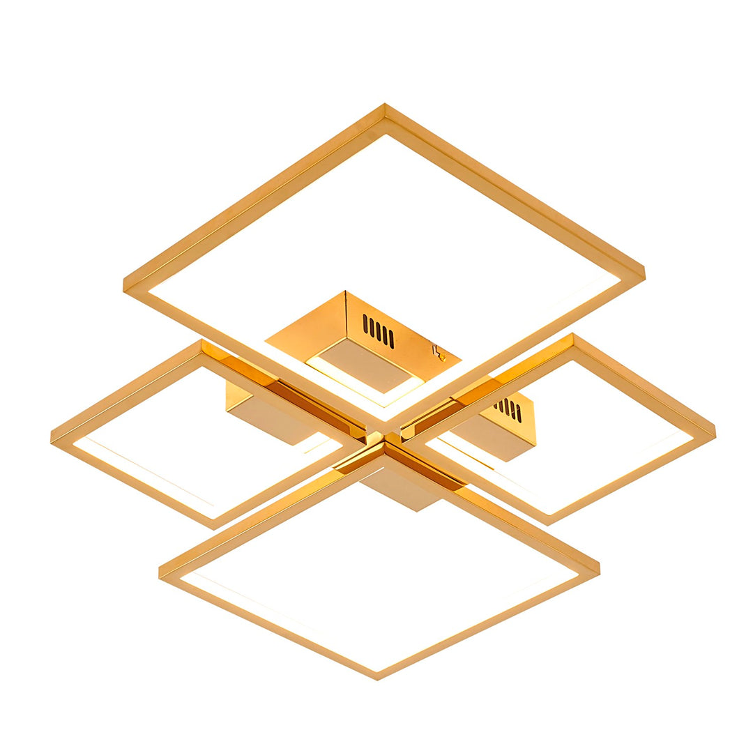 Led Flush Mount In Gold Finish by Bethel