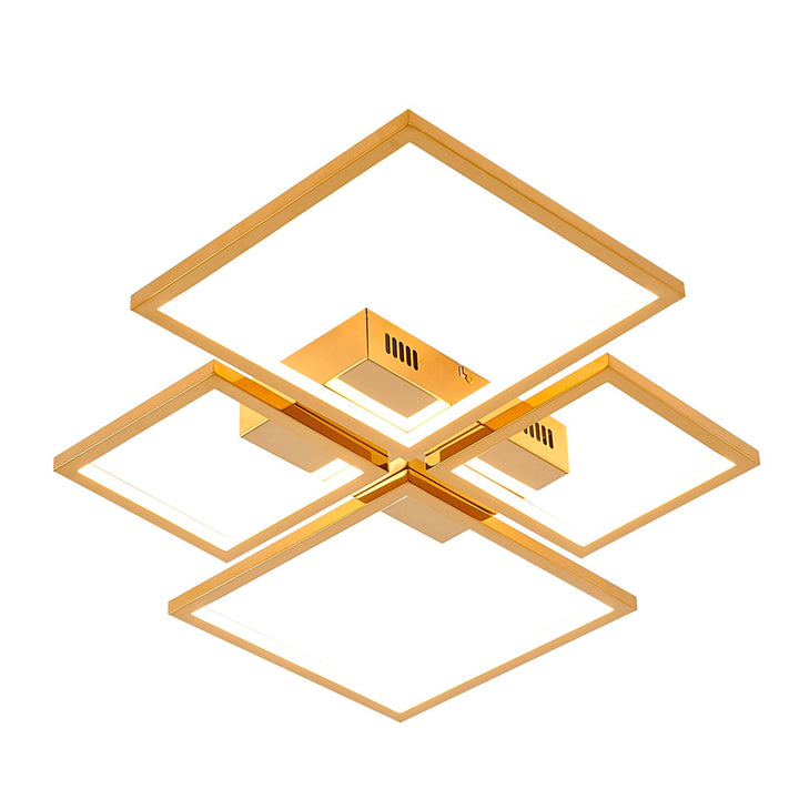 Led Flush Mount In Gold Finish by Bethel