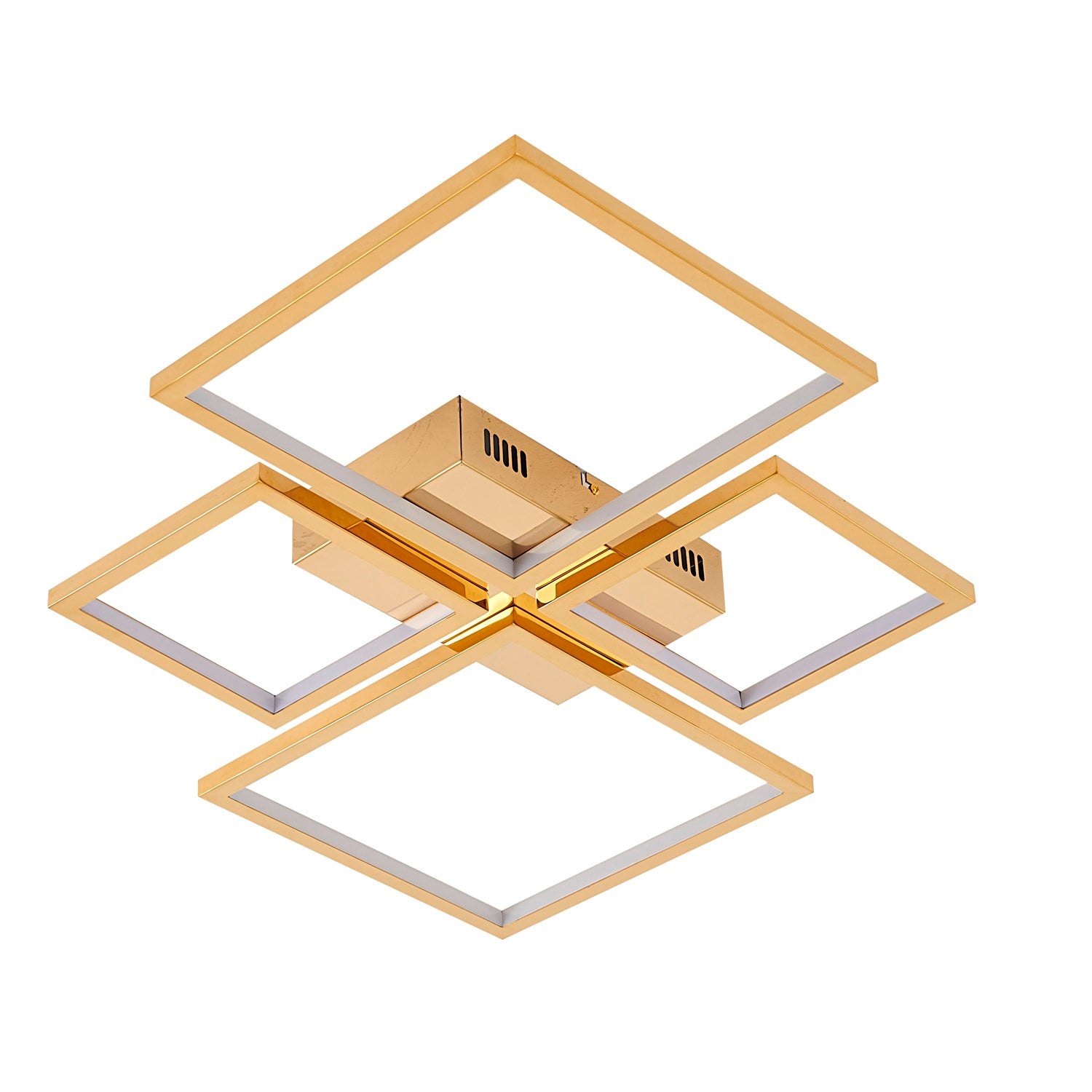 Led Flush Mount In Gold Finish