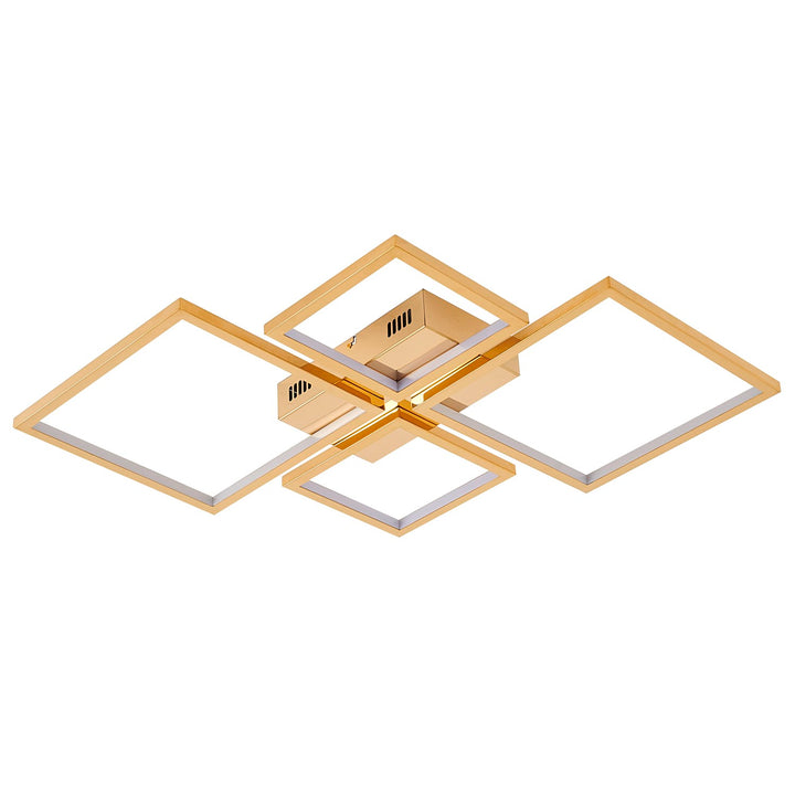 Led Flush Mount In Gold Finish