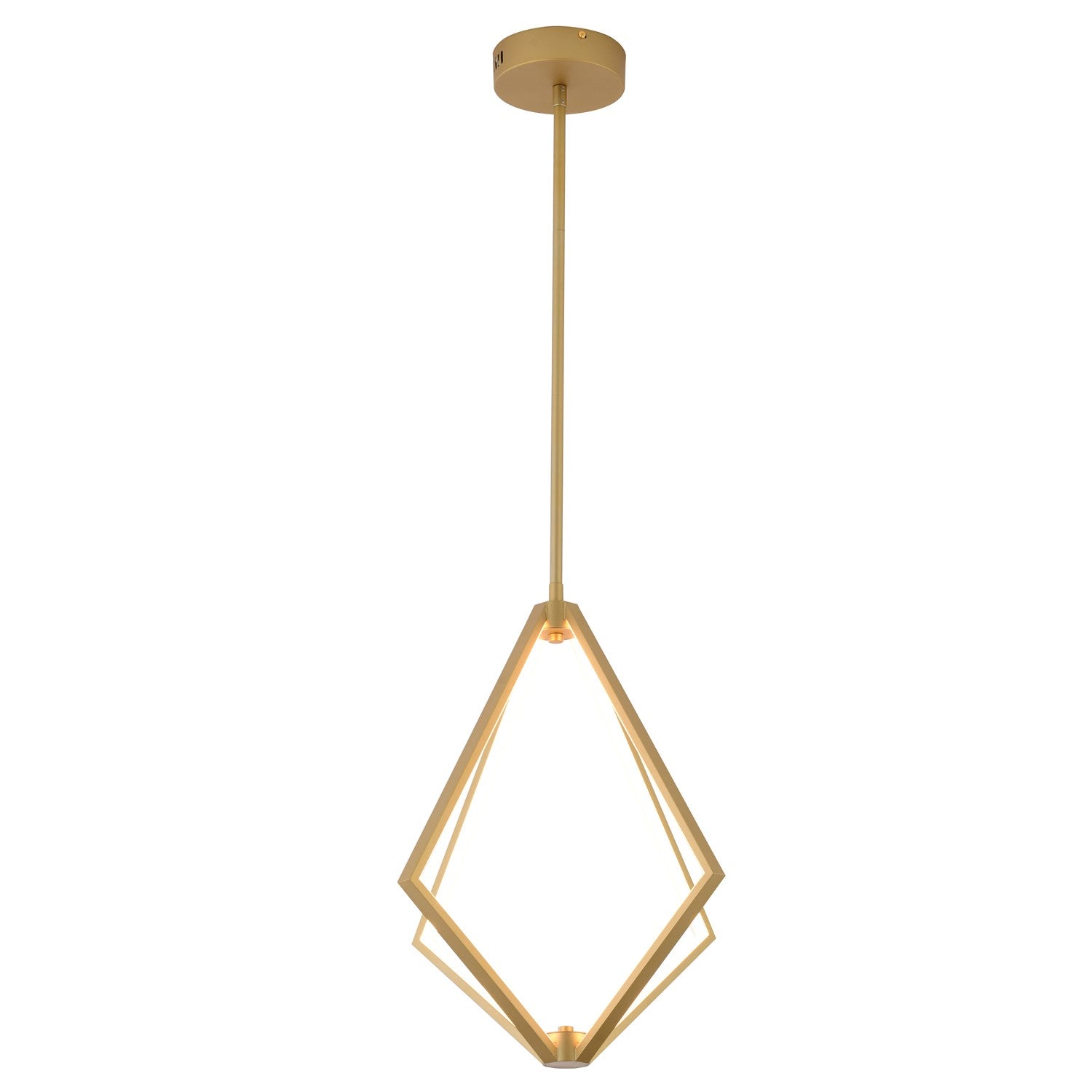 Led Chandelier In Gold Finish by Bethel