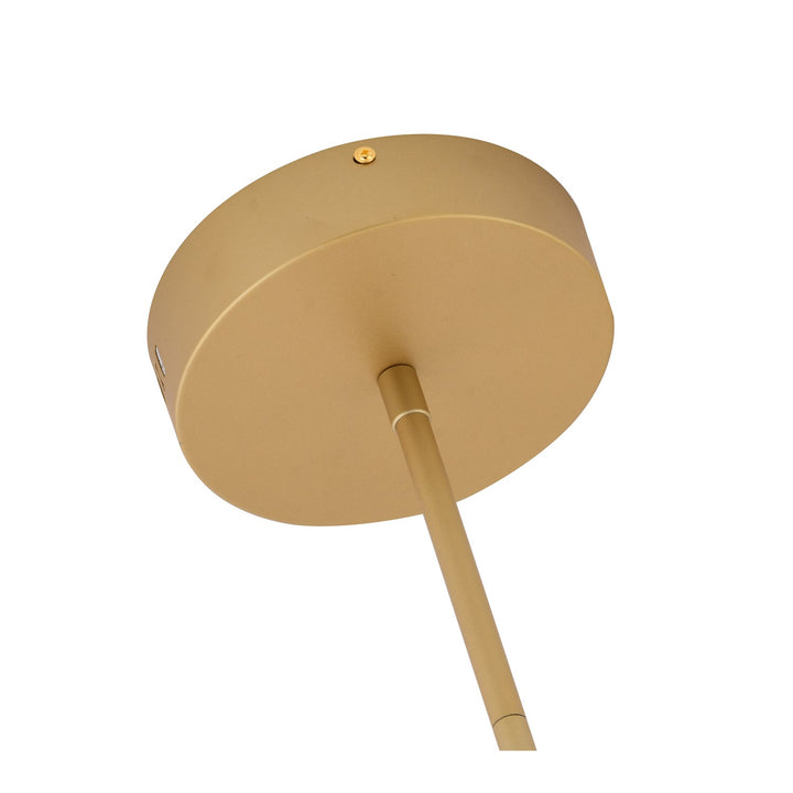 Led Chandelier In Gold Finish