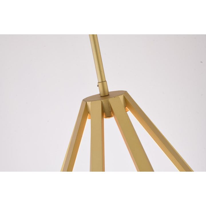 Led Chandelier In Gold Finish
