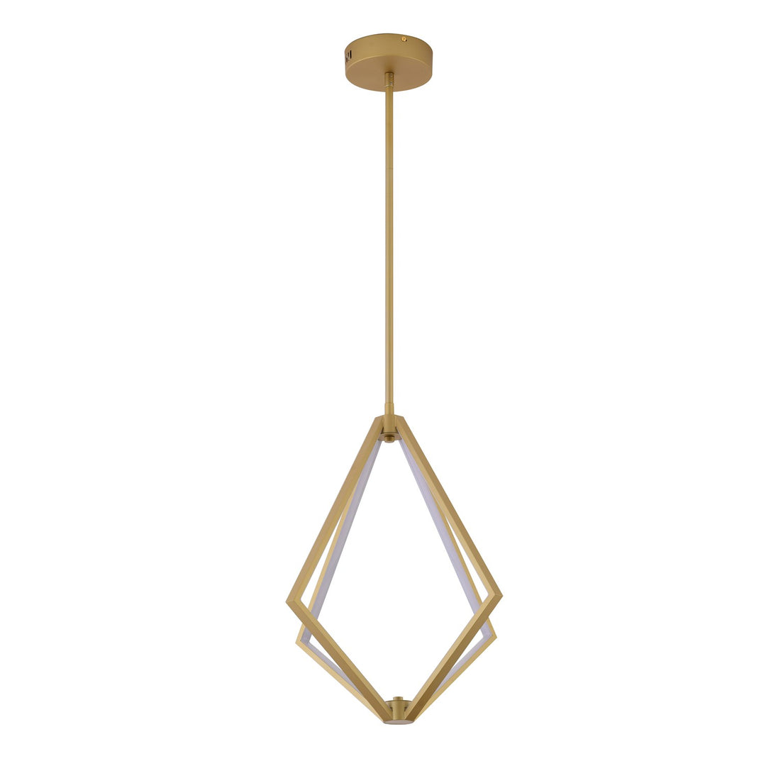 Led Chandelier In Gold Finish