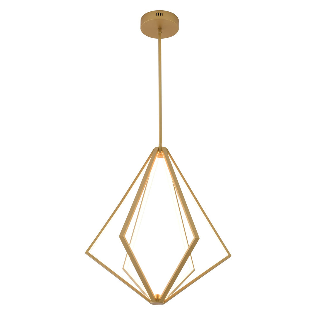Led Chandelier In Gold Finish by Bethel