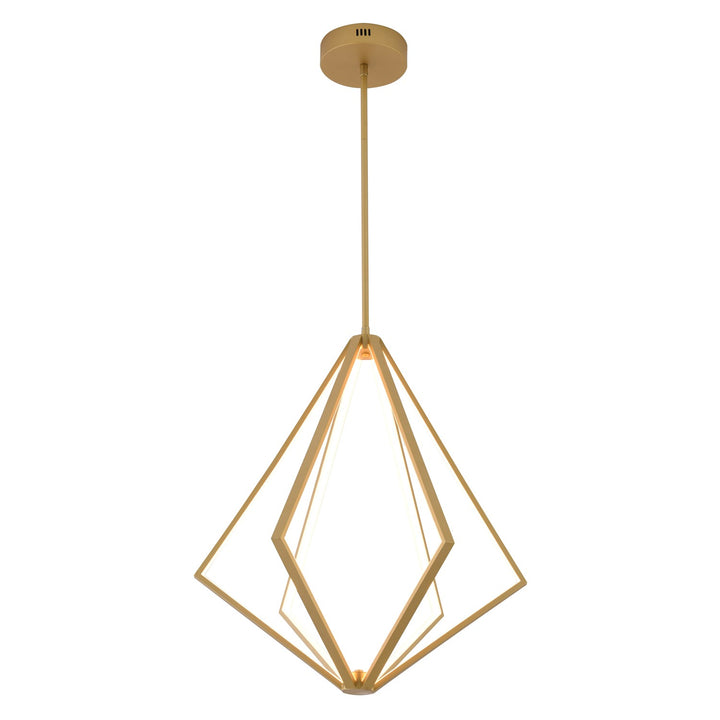 Led Chandelier In Gold Finish by Bethel