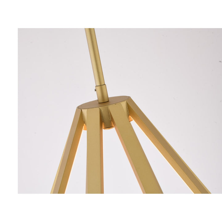 Led Chandelier In Gold Finish