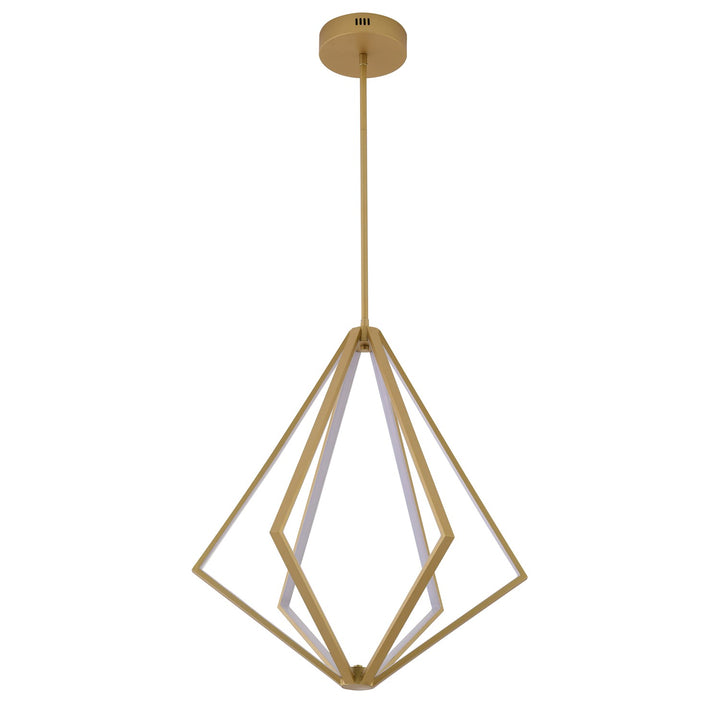 Led Chandelier In Gold Finish