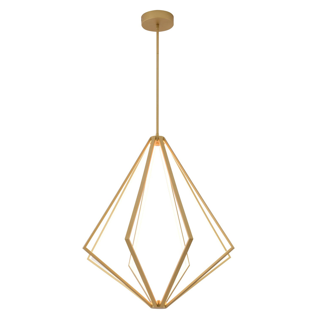 Led Chandelier In Gold Finish by Bethel