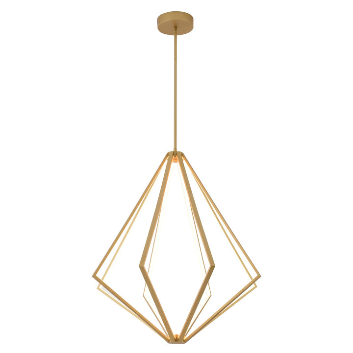 Led Chandelier In Gold Finish by Bethel