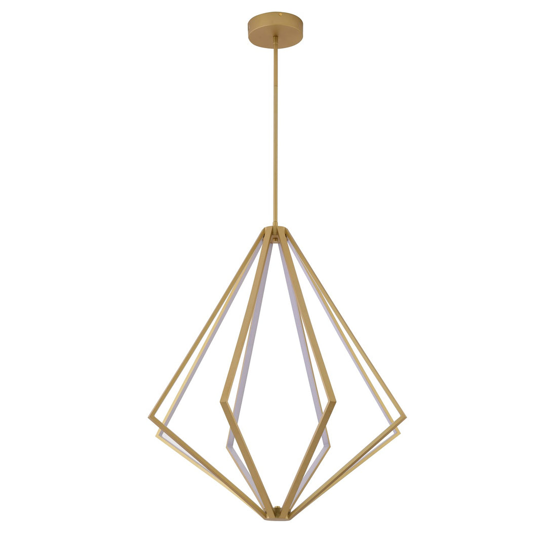 Led Chandelier In Gold Finish