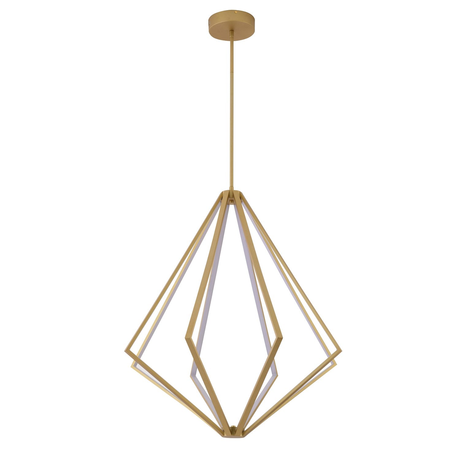 Led Chandelier In Gold Finish