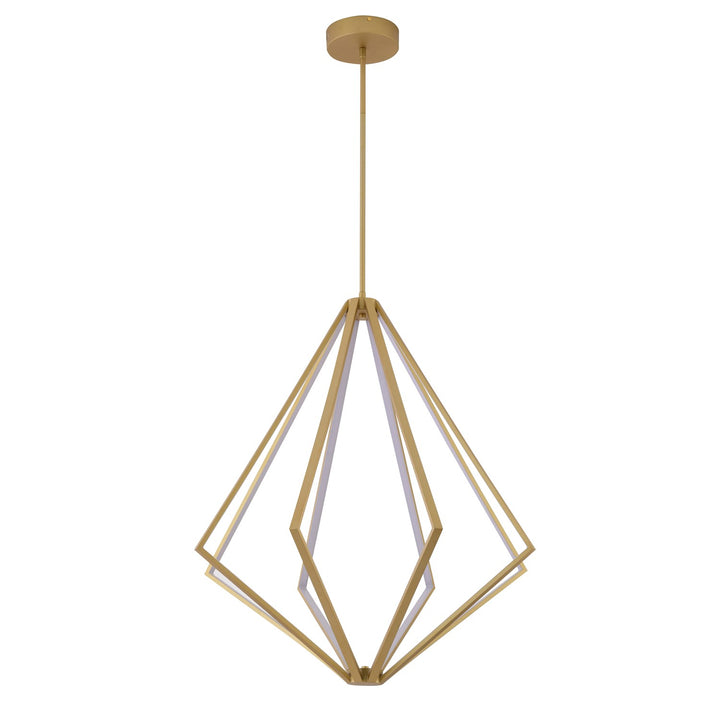 Led Chandelier In Gold Finish