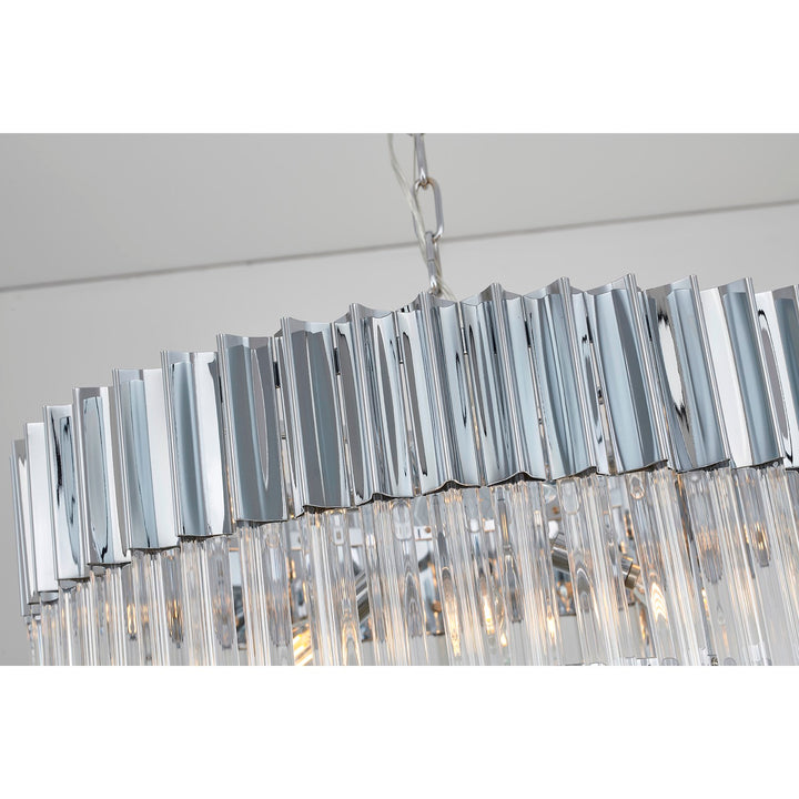 Chandelier In Chrome Finish
