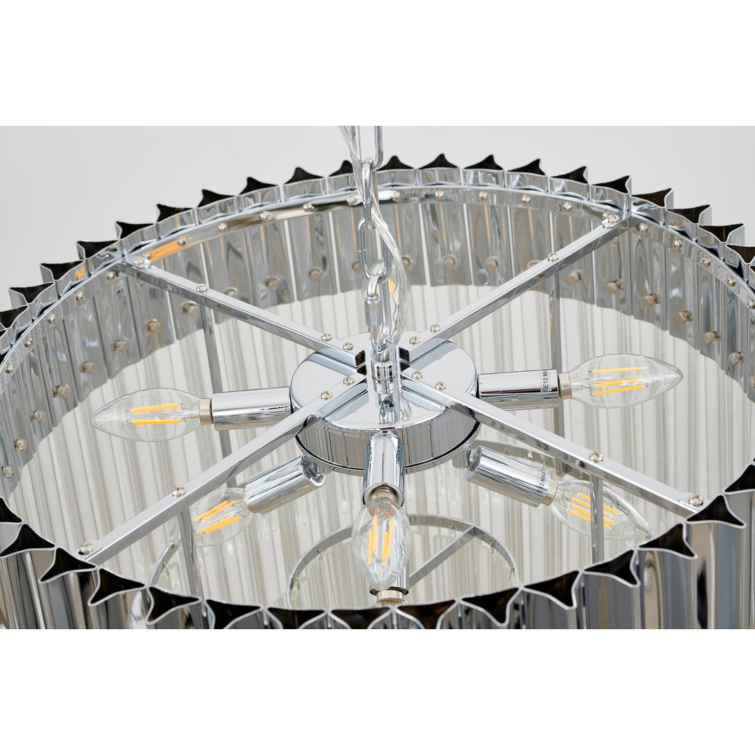 Chandelier In Chrome Finish