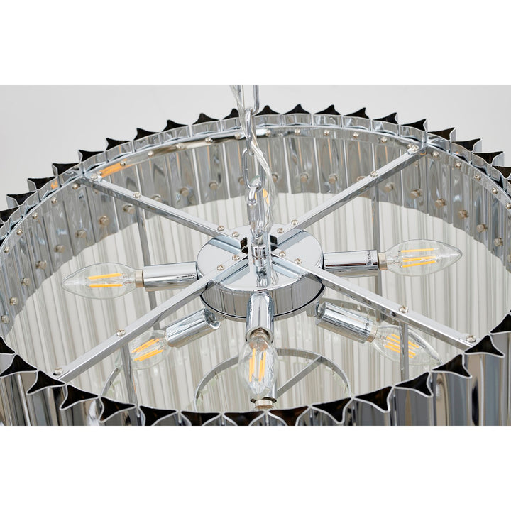 Chandelier In Chrome Finish
