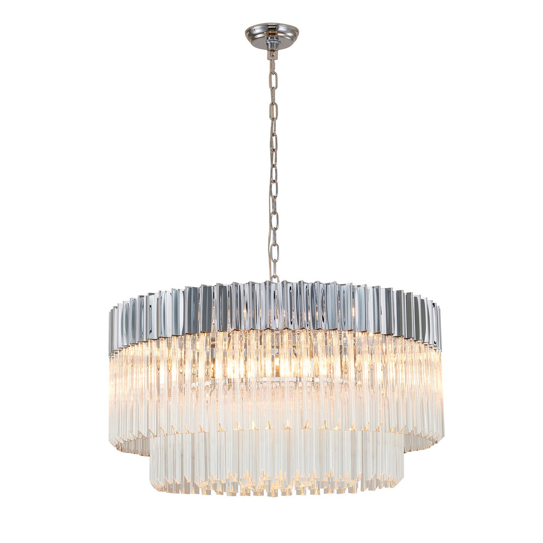 Chandelier In Chrome Finish by Bethel