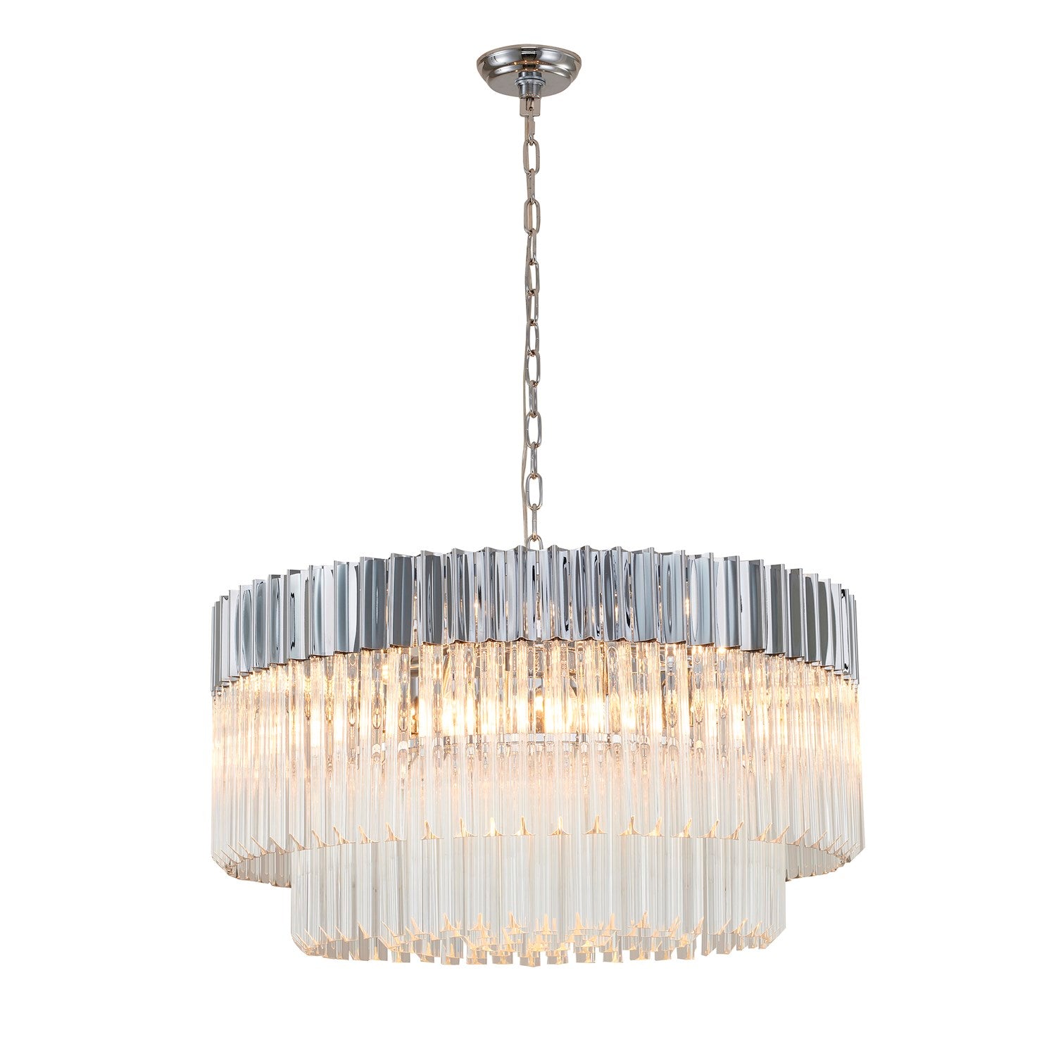 Chandelier In Chrome Finish by Bethel