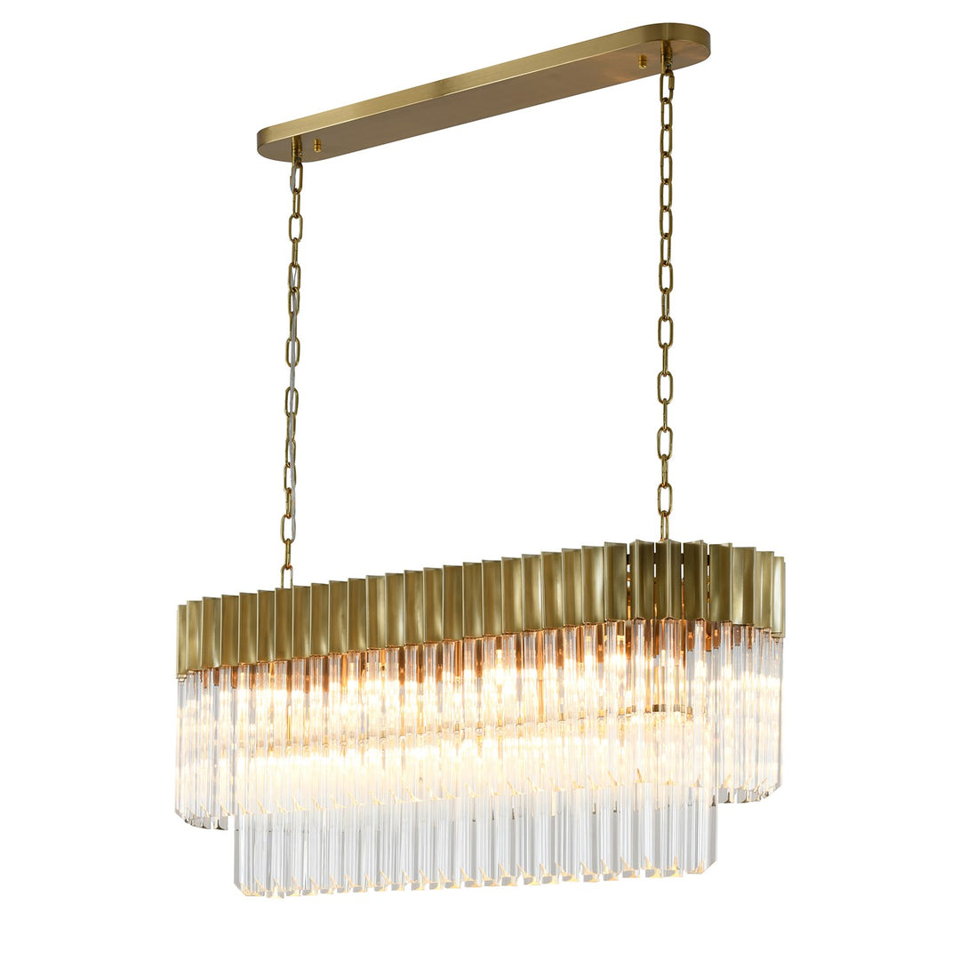 Chandelier In Brass Finish by Bethel