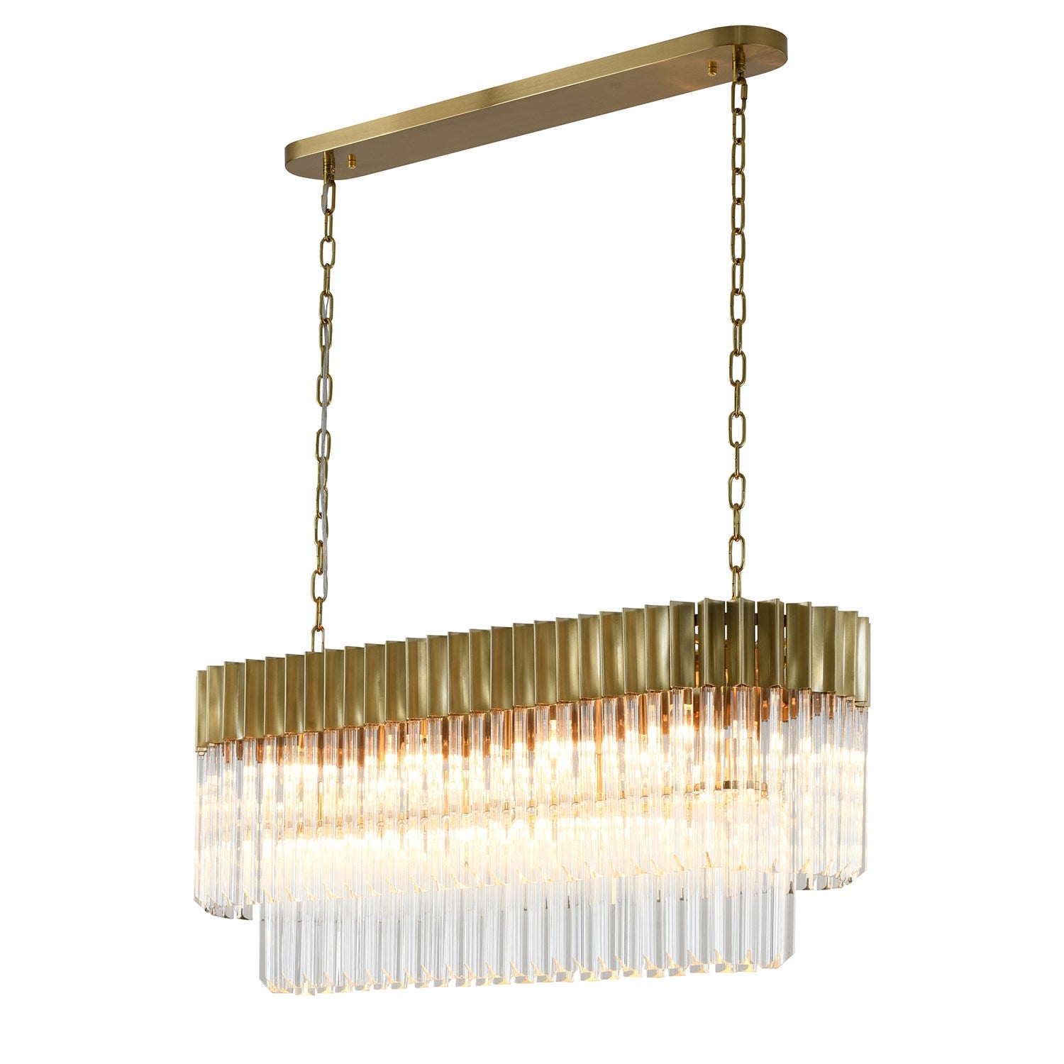Chandelier In Brass Finish by Bethel