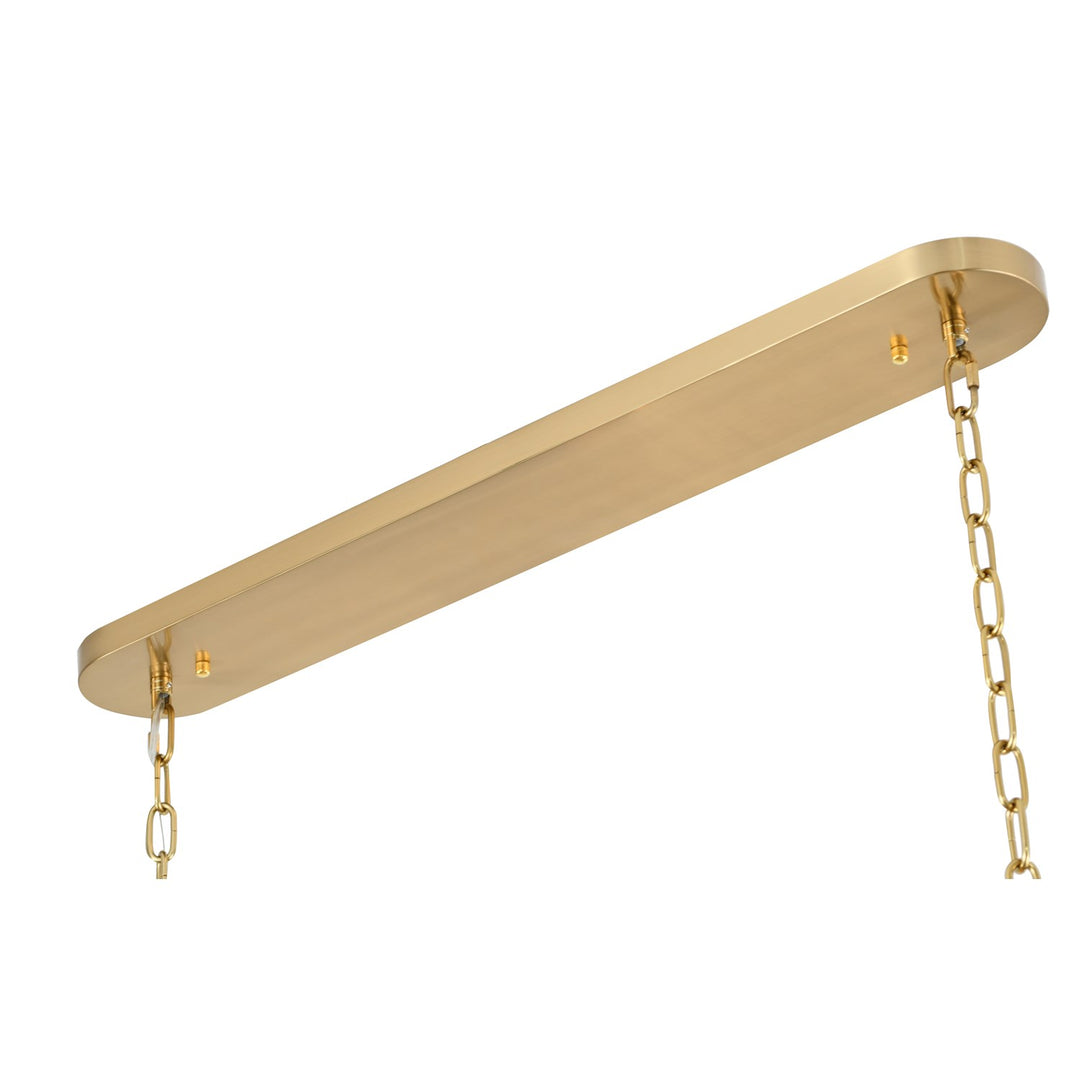 Chandelier In Brass Finish