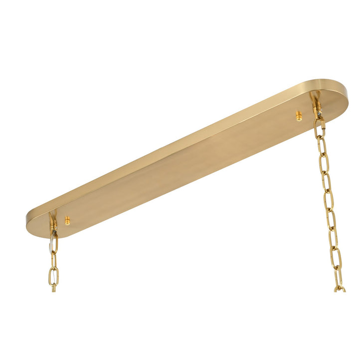Chandelier In Brass Finish