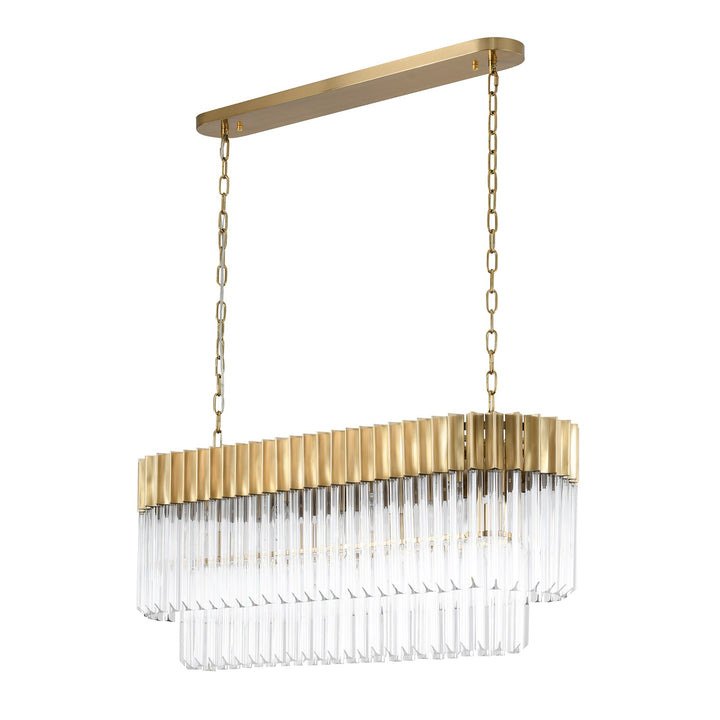 Chandelier In Brass Finish
