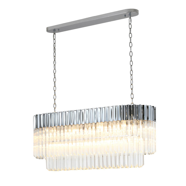 Chandelier In Chrome Finish by Bethel