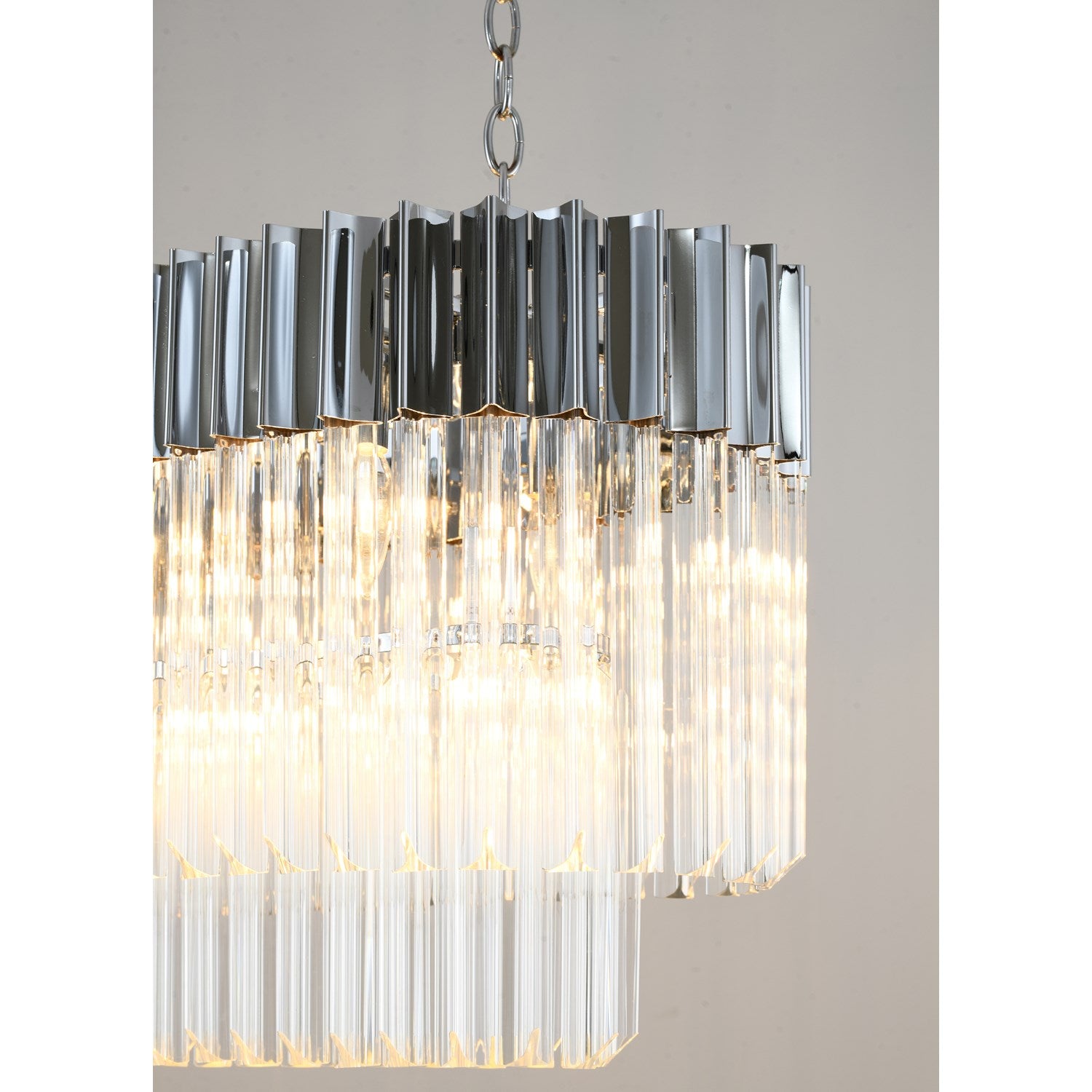Chandelier In Chrome Finish