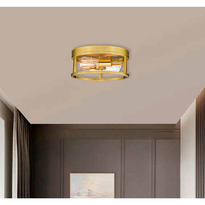 Flush Mount In Gold Finish