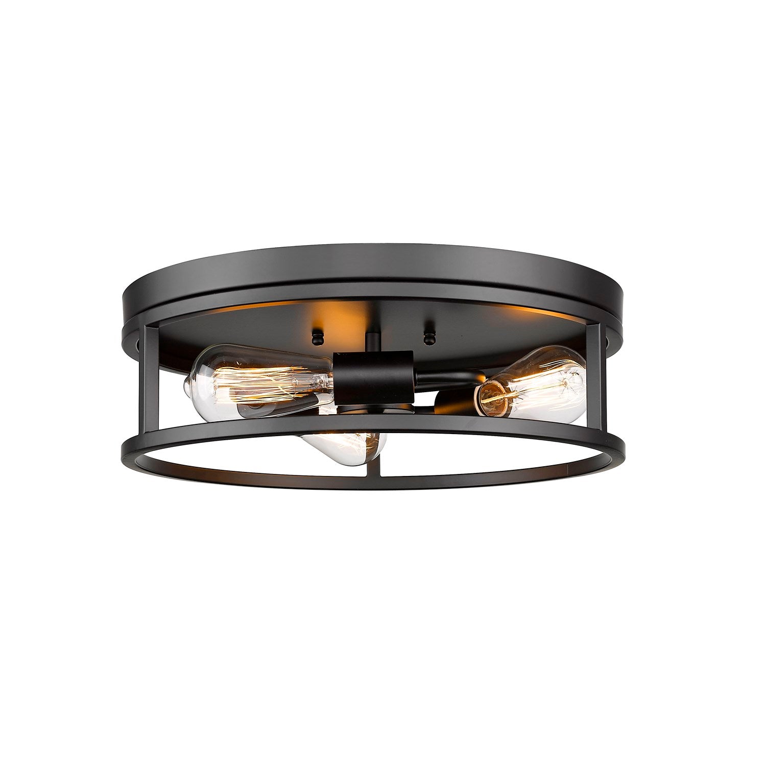 Flush Mount In Black Finish by Bethel