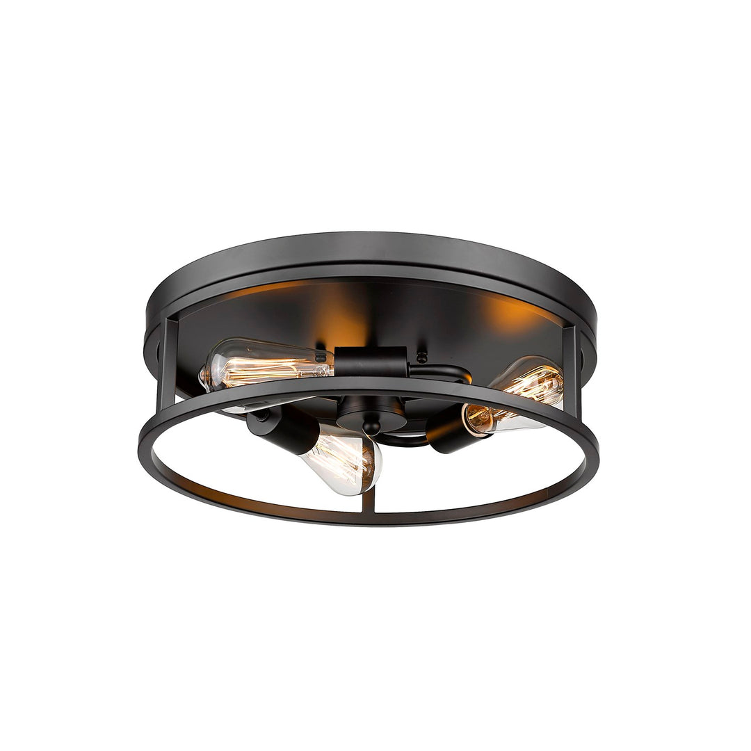 Flush Mount In Black Finish