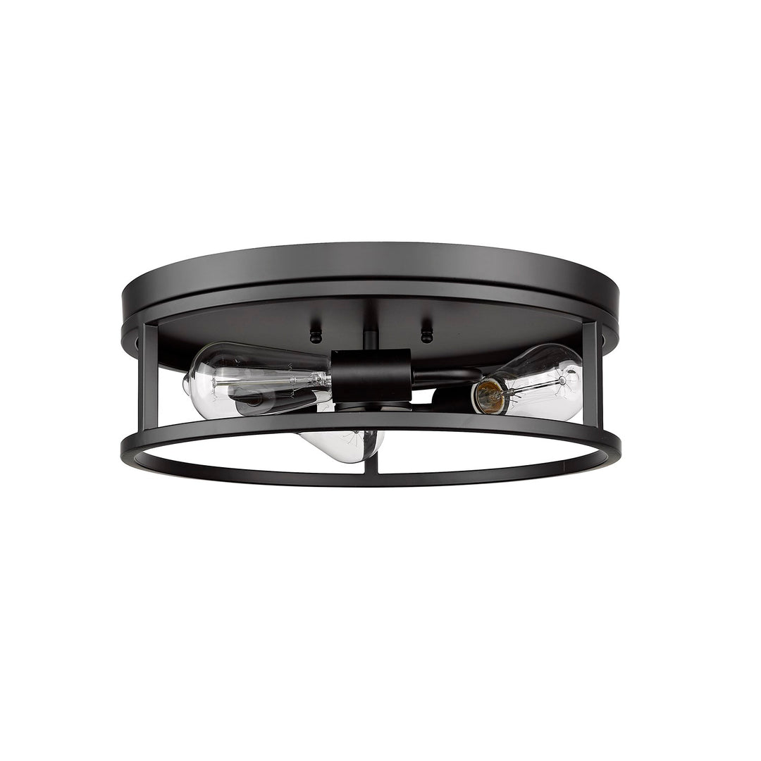 Flush Mount In Black Finish