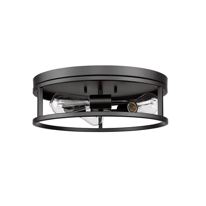 Flush Mount In Black Finish