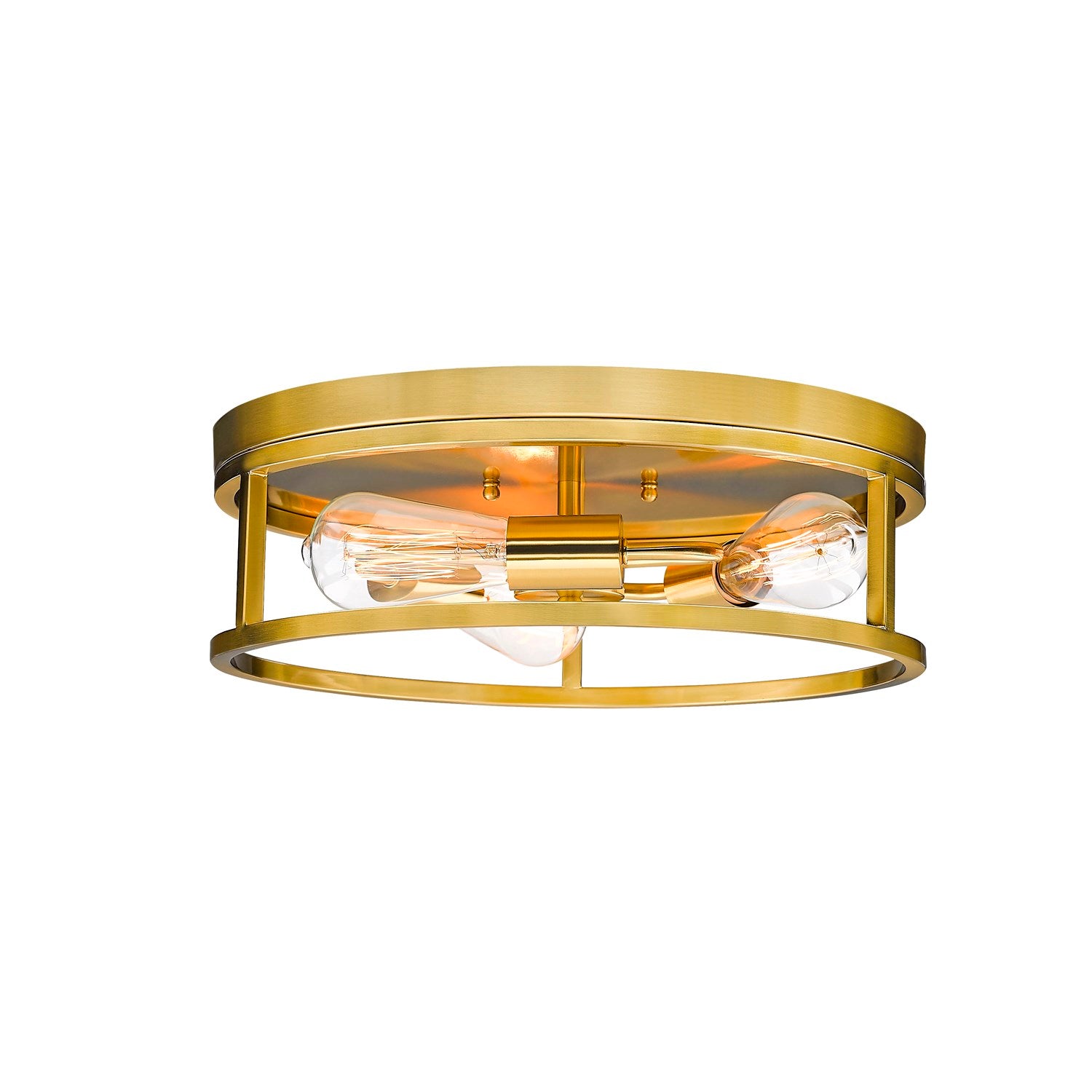 Flush Mount In Gold Finish by Bethel