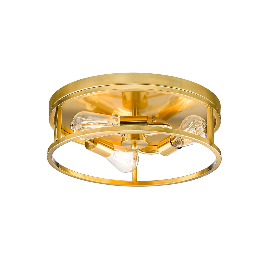 Flush Mount In Gold Finish