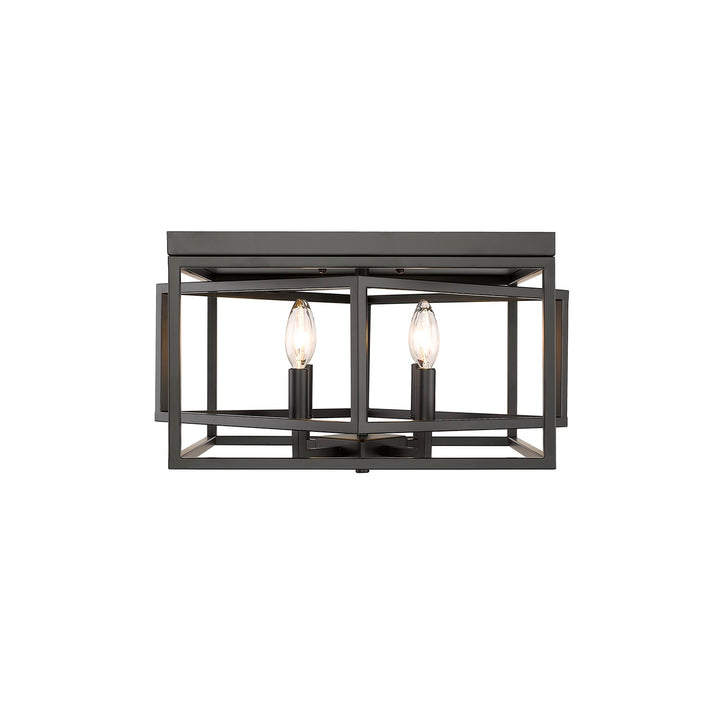 Flush Mount In Black Finish by Bethel