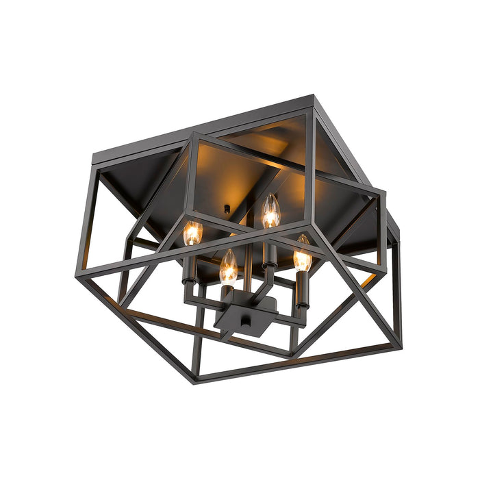 Flush Mount In Black Finish