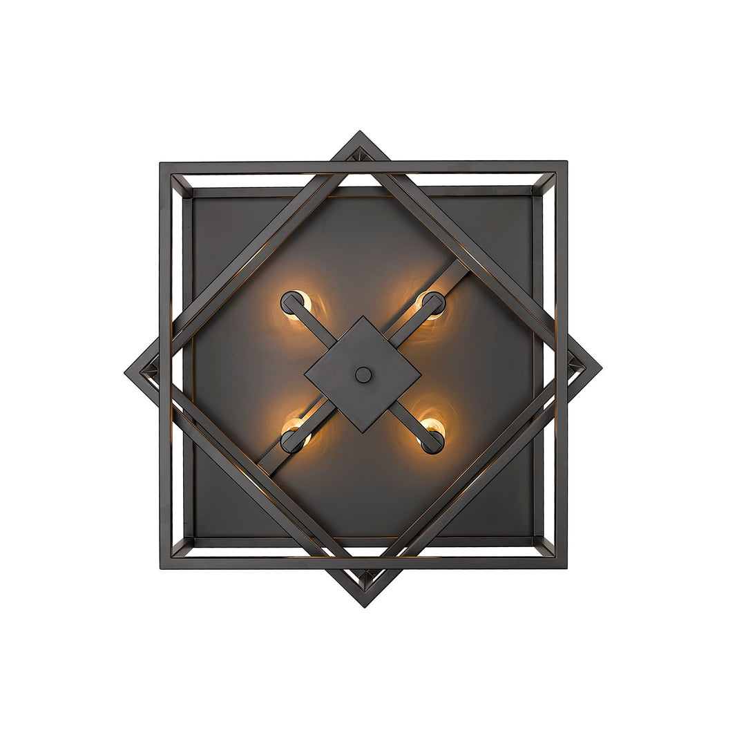 Flush Mount In Black Finish