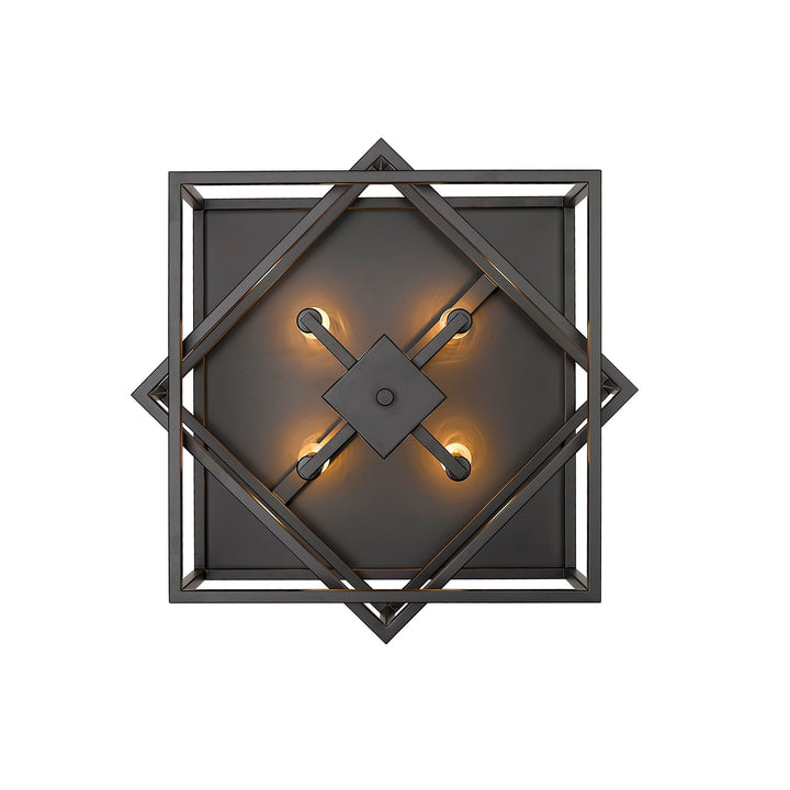 Flush Mount In Black Finish
