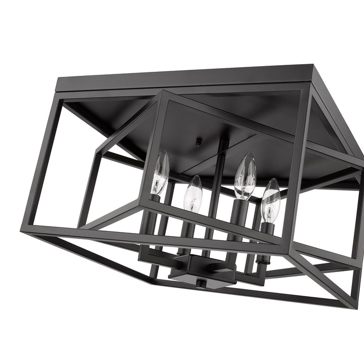 Flush Mount In Black Finish