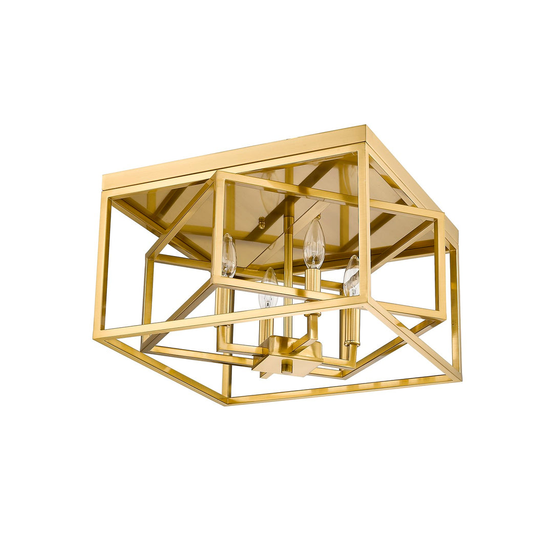Flush Mount In Gold Finish