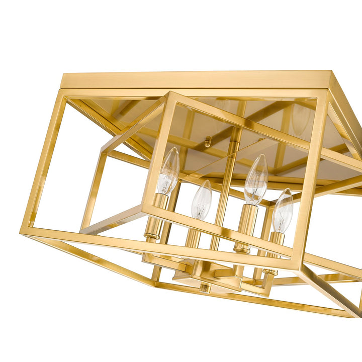 Flush Mount In Gold Finish